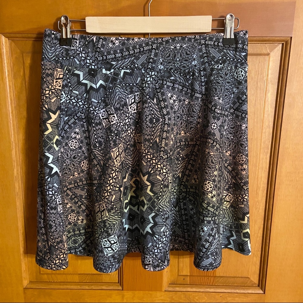 Rainbow Tribal Skater Skirt